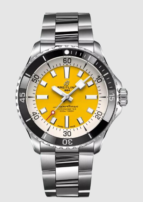 Review 2022 Breitling SUPEROCEAN AUTOMATIC 42 Replica Watch A17375211I1A1 - Click Image to Close